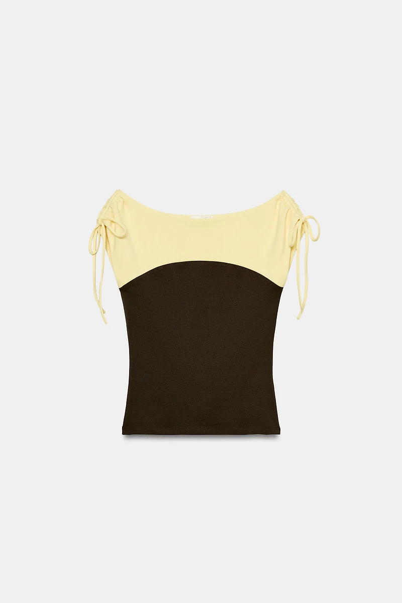 COMBINATION RUCHED TOP