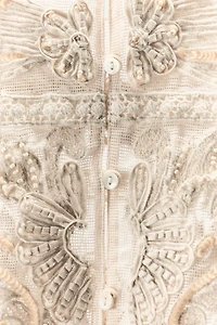 LIMITED EDITION EMBROIDERED DRESS WITH BEADING