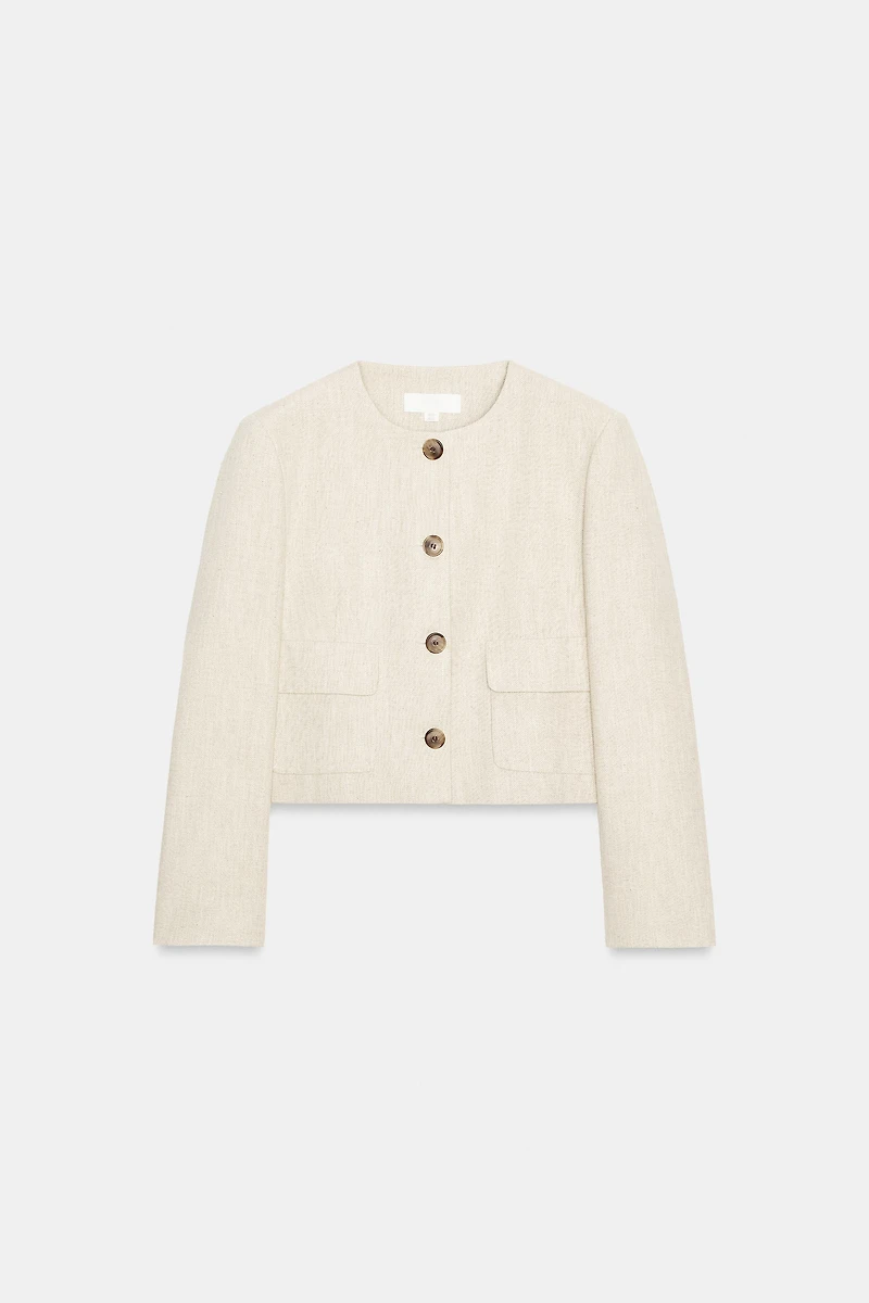 RUSTIC WEAVE BLAZER