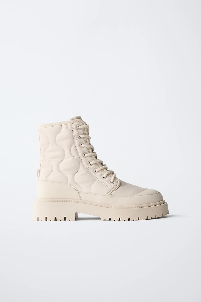 QUILTED ANKLE BOOTS