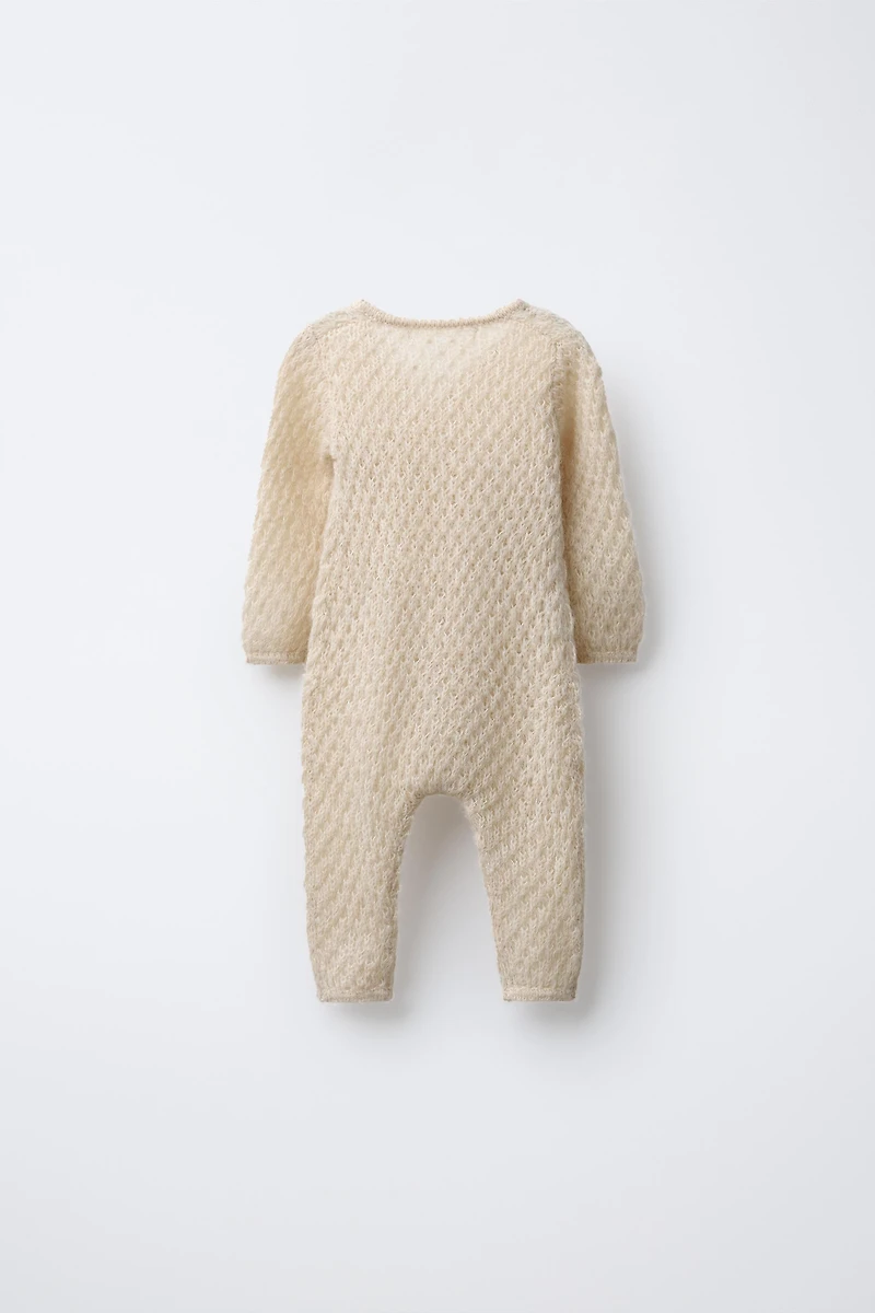 LONG WOOL BLEND KNIT BODYSUIT