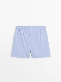 Plain poplin boxers