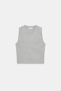 TOP SANS MANCHES AVEC DÉTAIL COUTURE