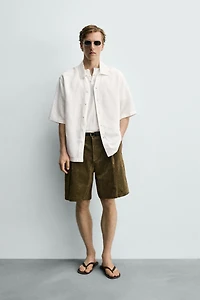 FLUID VISCOSE - LINEN SHIRT