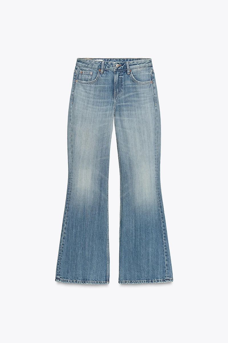 TRF LOW RISE FLARE JEANS