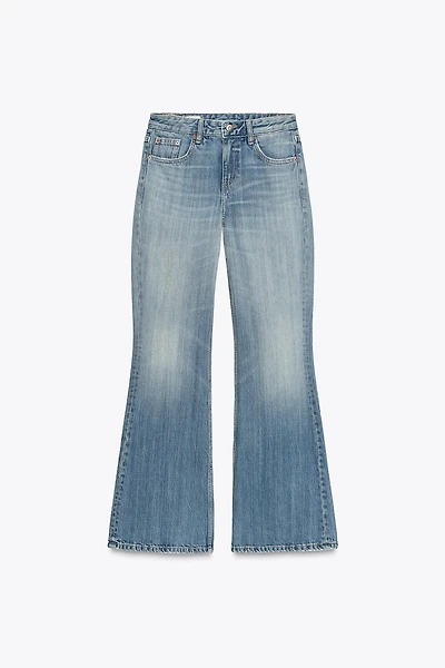 TRF LOW RISE FLARE JEANS