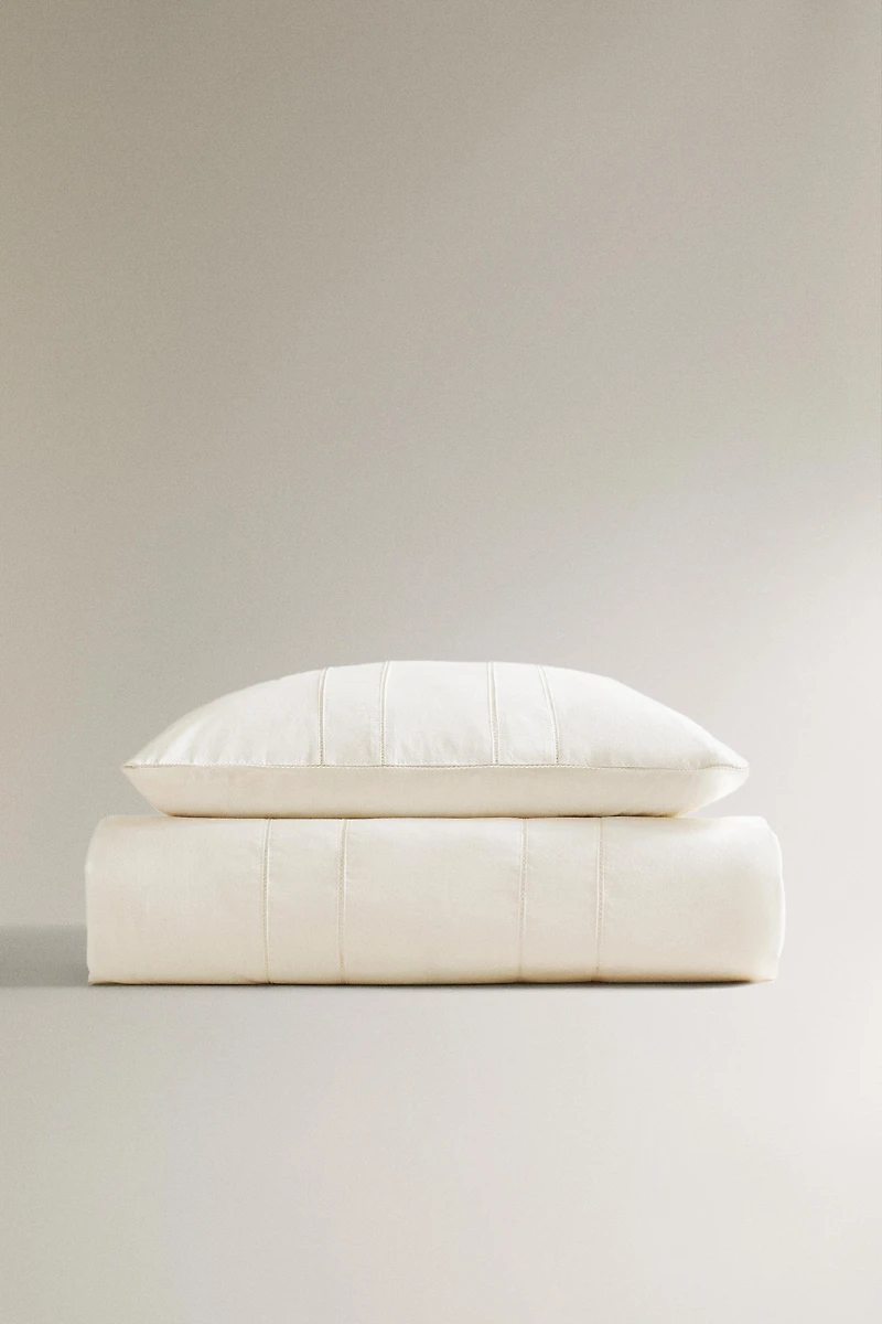 CHILDREN'S POPLIN FLAT SHEET WITH HEMSTITCHING