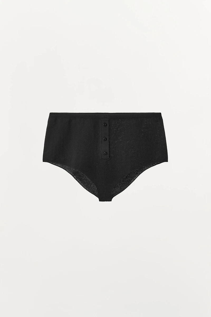 MINI SHORTS WITH COTTON BUTTONS