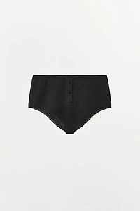 MINI SHORTS WITH COTTON BUTTONS