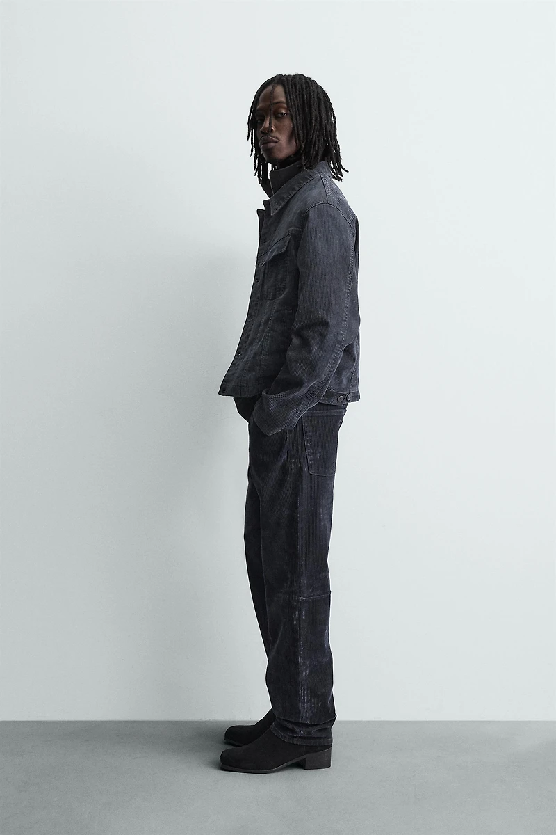 PANTALON EN VELOURS CÔTELÉ STRAIGHT FIT