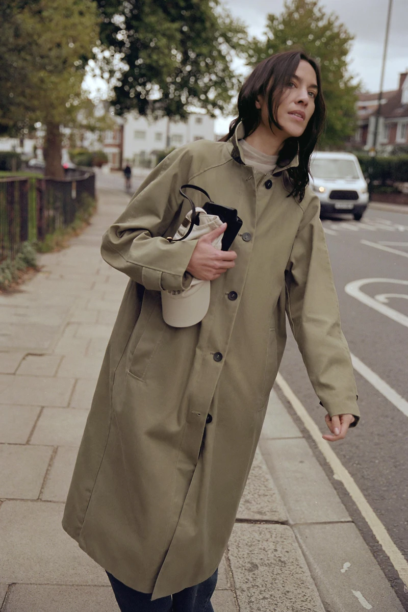 ZW COLLECTION LIMITED EDITION WAXED TRENCH COAT