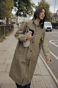 ZW COLLECTION LIMITED EDITION WAXED TRENCH COAT