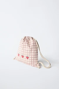 SAC À CARREAUX FRAISES