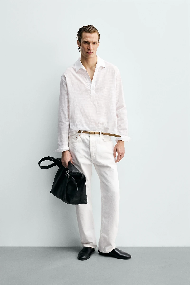 TEXTURED POLO SHIRT