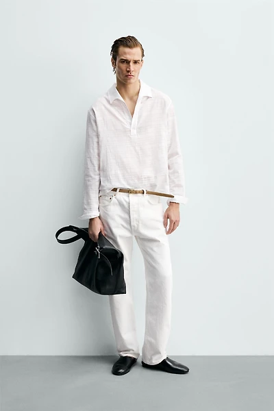 TEXTURED POLO SHIRT