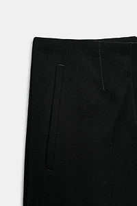 HIGH-WAISTED LONG SHORTS