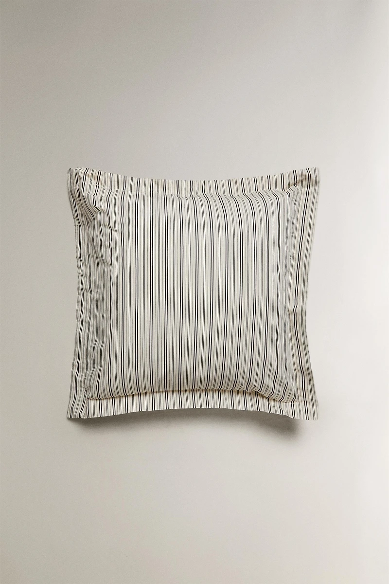 STRIPED PERCALE DUVET COVER
