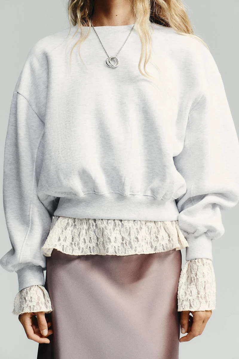 BASIC PLUSH SWEATSHIRT