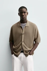 TEXTURED KNIT SHIRT