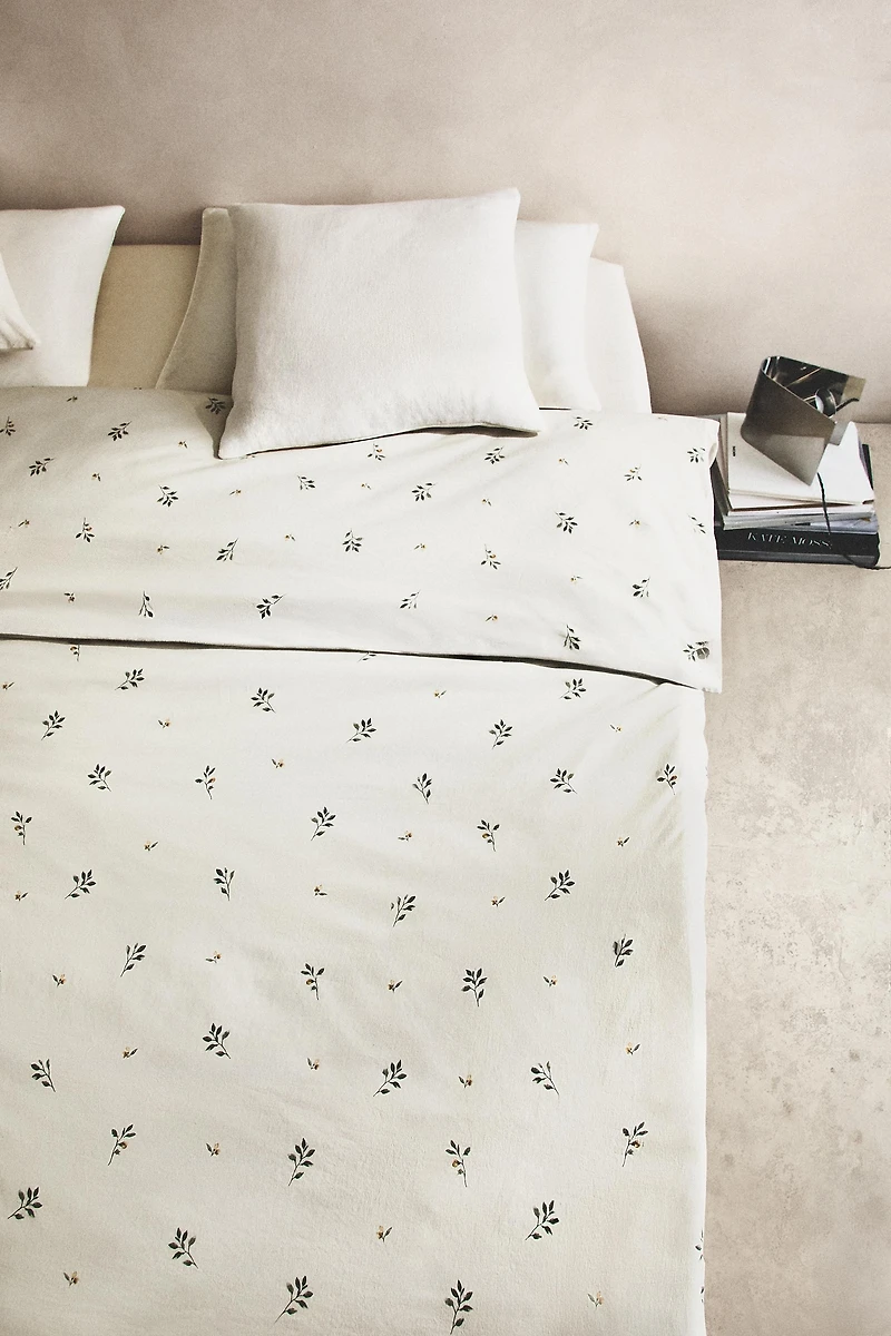 HOUSSE DE COUETTE IMPRIMÉ FEUILLES