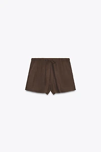 DRAWSTRING MINI SHORTS