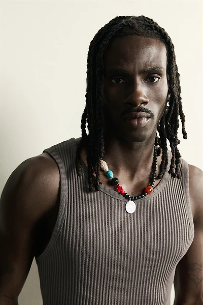 MIXED BEAD AND SHELL NECKLACE