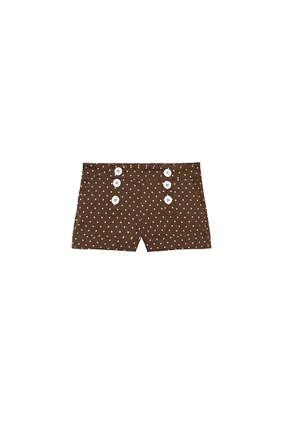 POLKA DOT MINI SHORTS