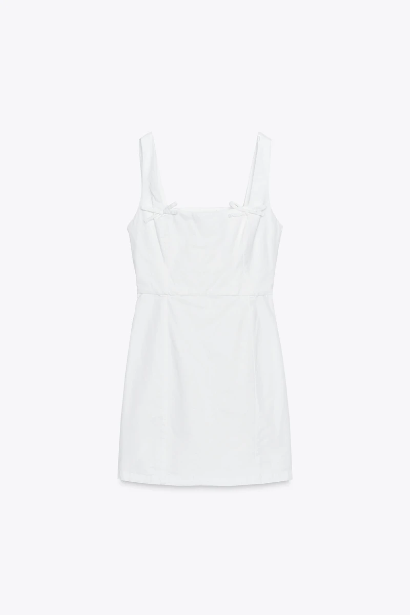 TIE MINI DRESS