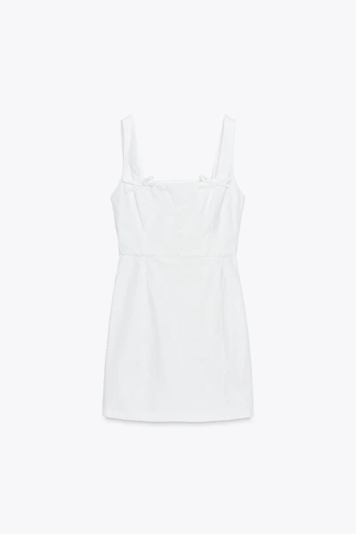 TIE MINI DRESS