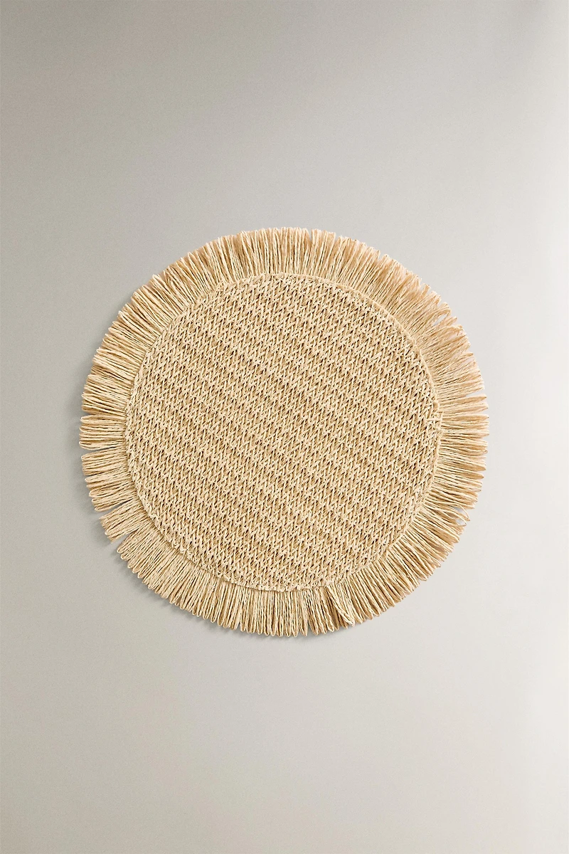 FRINGED PAPER PLACEMAT (PACK OF 2)