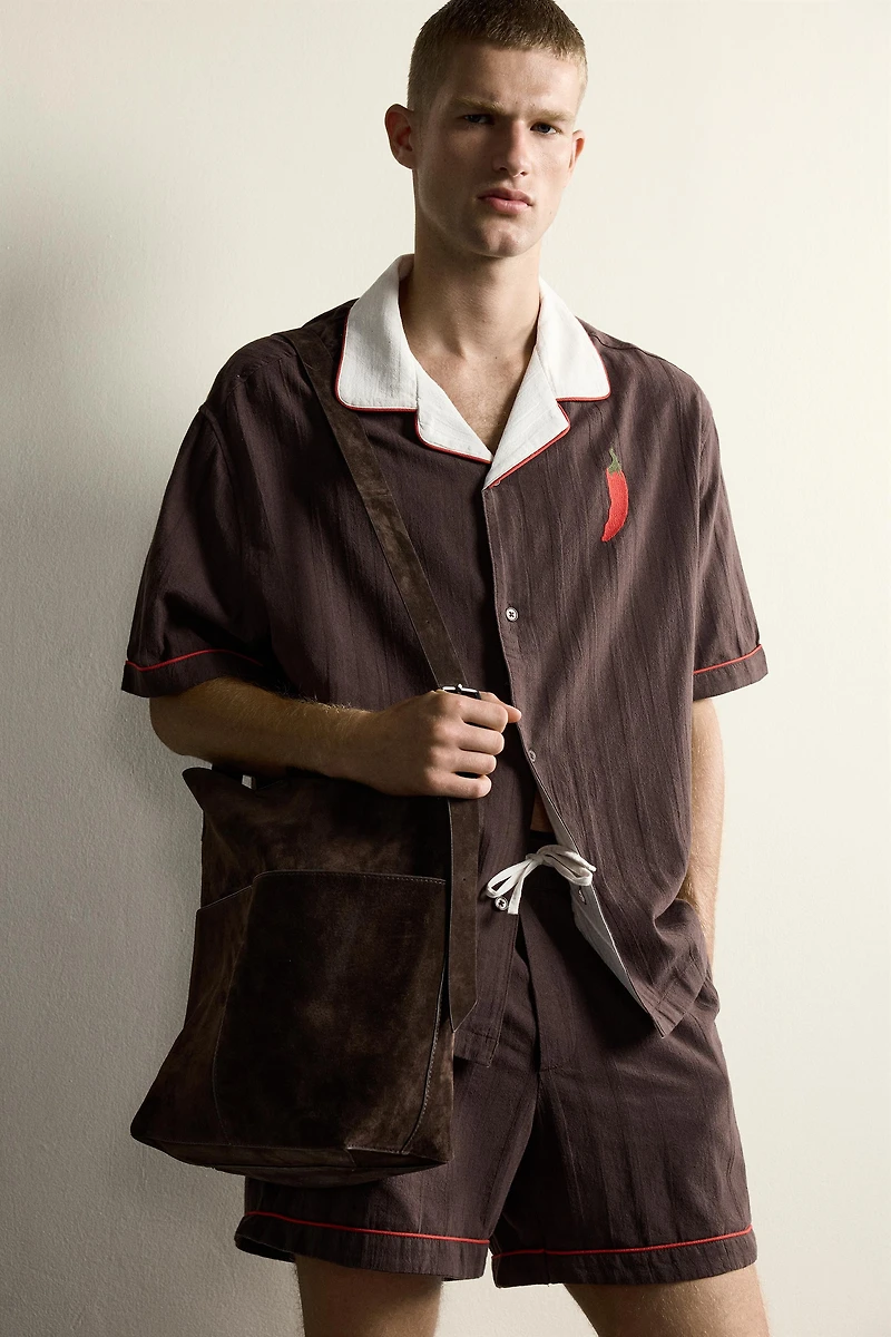 CHILI EMBROIDERY RELAXED FIT SHIRT