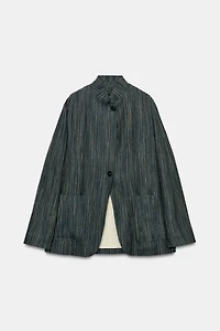 ZW COLLECTION STRIPED LINEN BLAZER