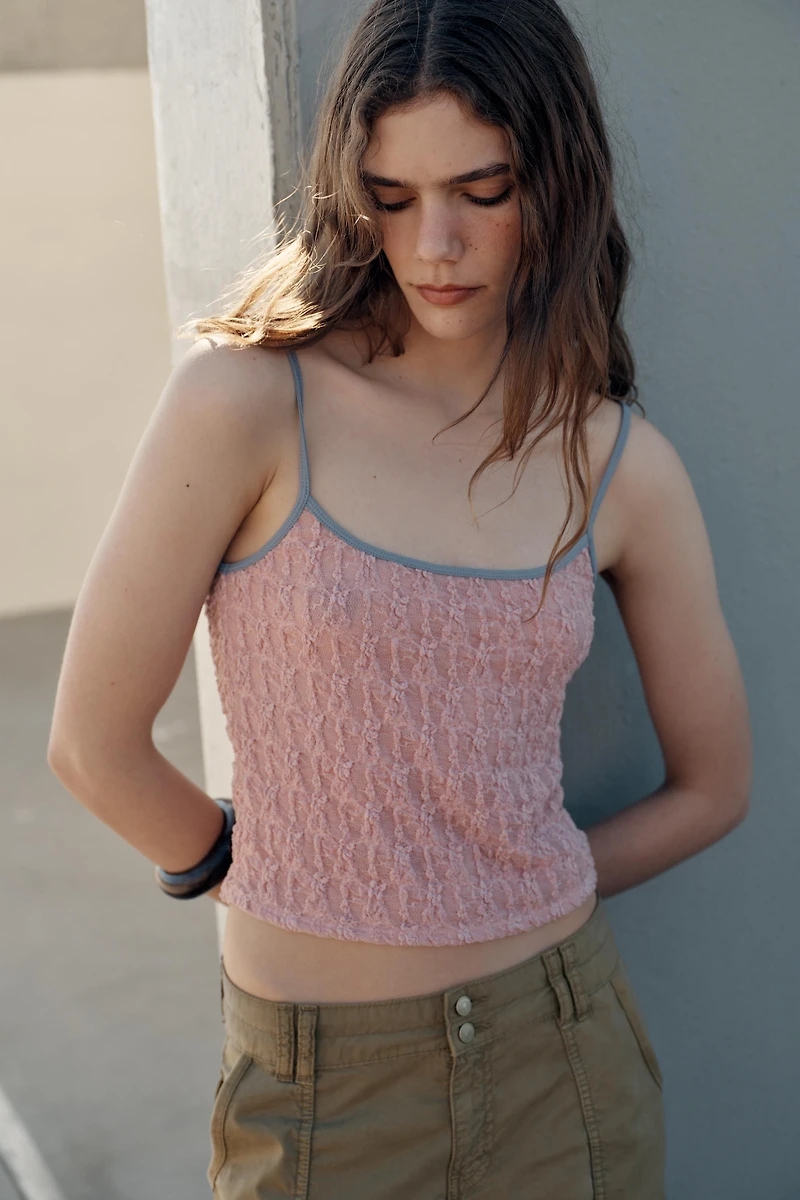 LACE STRAP TOP