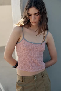LACE STRAP TOP