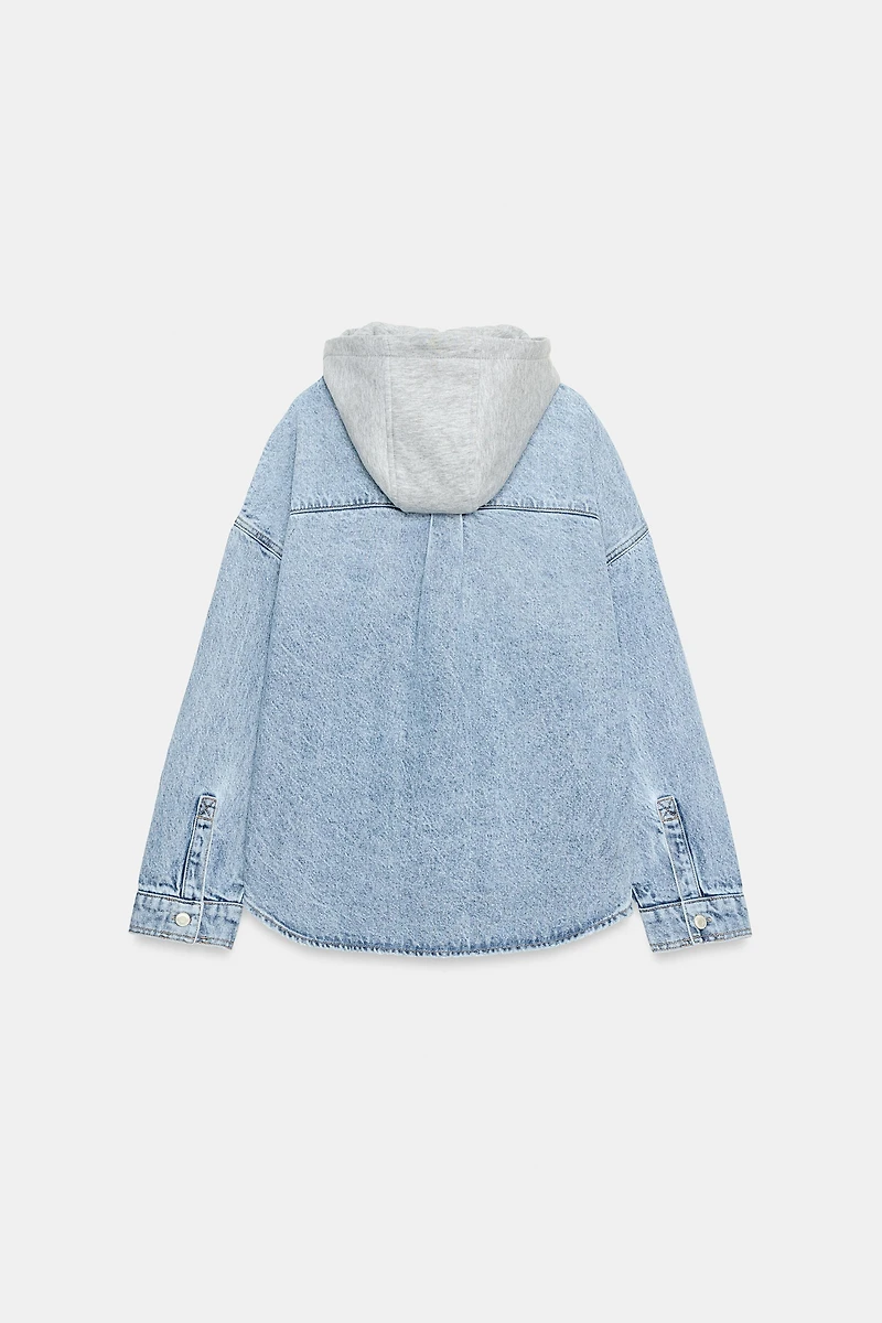 Z1975 OVERSIZED DENIM HOODIE JACKET