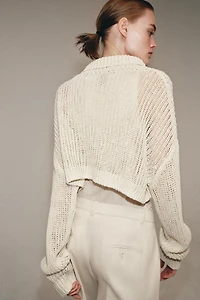 CROPPED HIGH NECK JUMPER