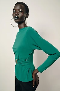 DRAPED WAIST TOP