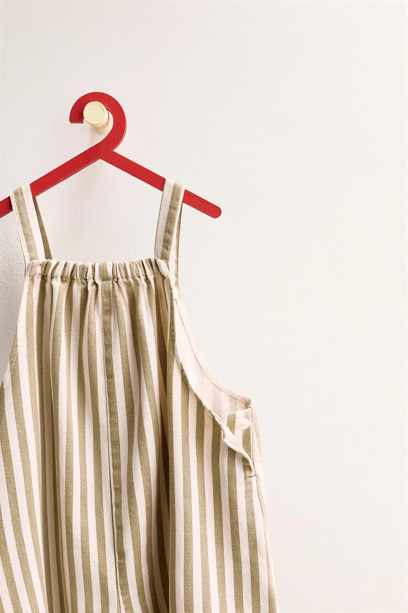 ZARA TIMELESS - LONG STRIPED OVERALLS