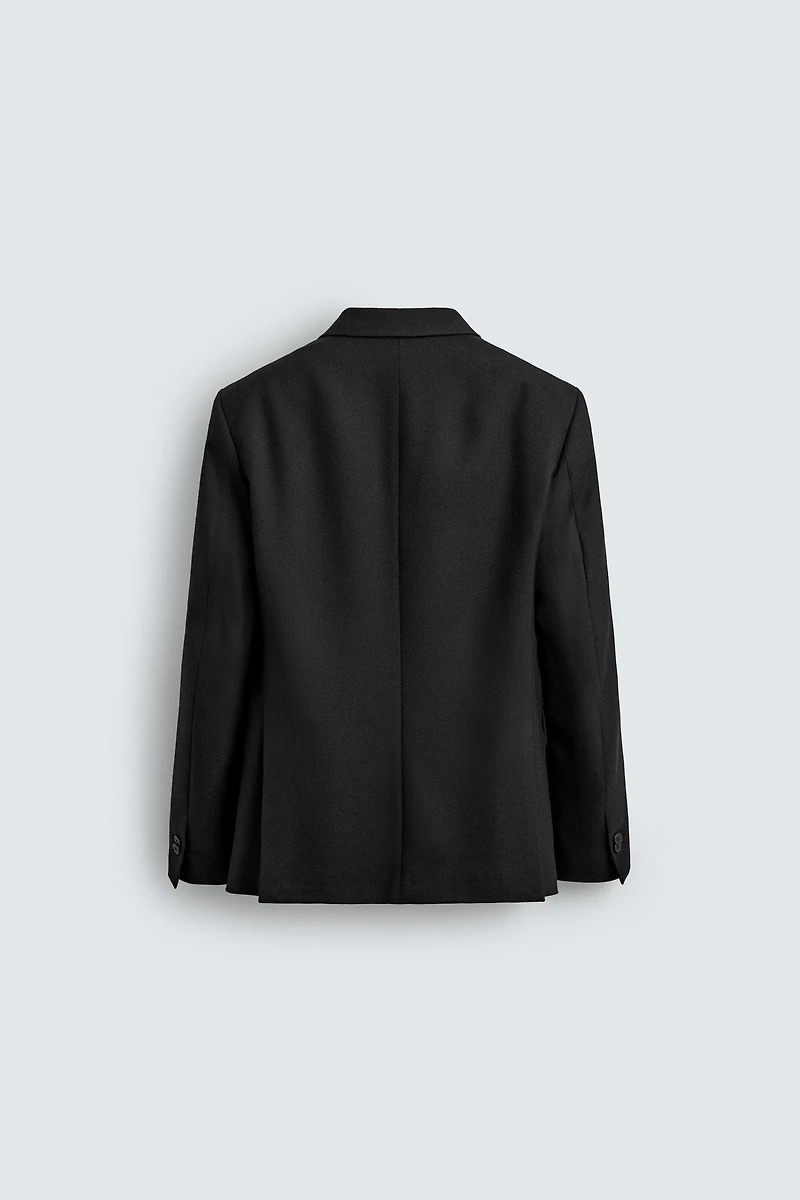 LIMITED EDITION WOOL BLEND DOUBLE BREASTED SUIT BLAZER
