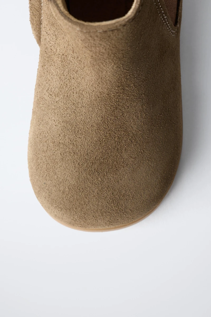 BOTTES EN CROÛTE DE CUIR BAREFOOT