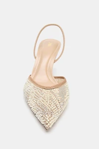 SPARKLY SLINGBACK HEELS
