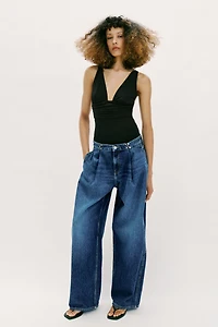 OPEN-BACK POLYAMIDE BODYSUIT