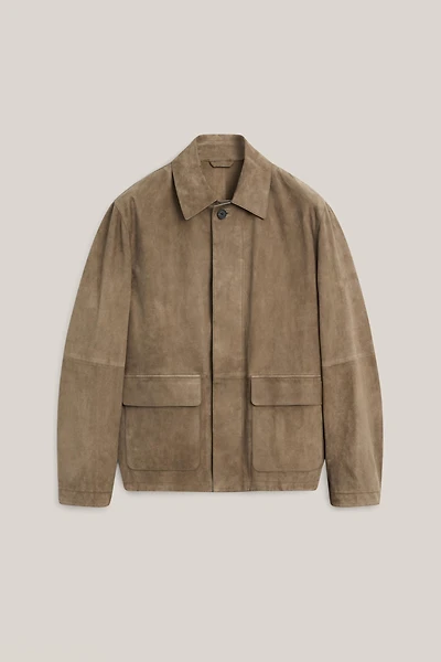 Surchemise poches cuir daim - LIMITED EDITION