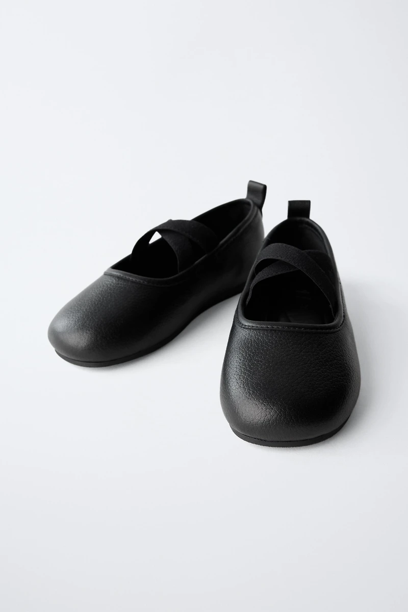 LEATHER BALLET FLATS