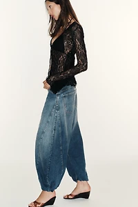 TRF MID-RISE ELASTICIZED DENIM JEANS