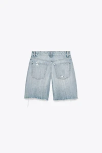 BERMUDA EN JEAN TRF TAILLE MOYENNE