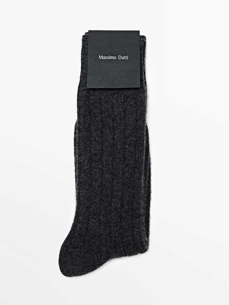 Chaussettes en cachemire mélangé