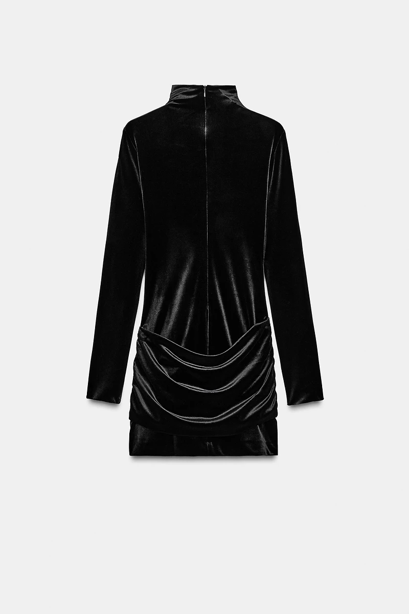 SHORT DRESS WITH CUMMERBUND