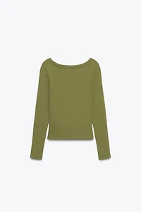 LONG SLEEVE RIB T-SHIRT