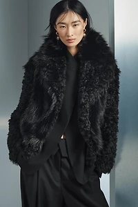 ZW COLLECTION FAUX FUR SHORT COAT